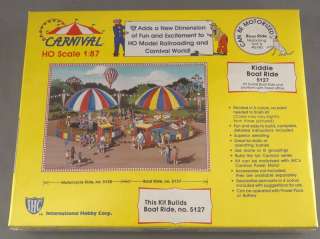   HO SCALE IHC CARNIVAL #5127 KIDDIE BOAT RIDE CIRCUS RIDE BUILDING KIT