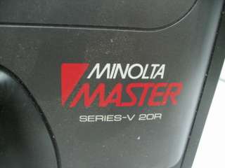 Minolta Master Series V 20R VHS Video Camcorder 10x  