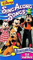 Disneys Sing Along Songs   Disneyland Fun Its a Small World VHS 