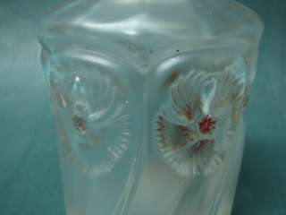 RARE Antique VIARD Perfume Bottle Clear Frosted Glass  