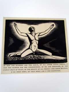 Antique Rockwell Kent Etching  