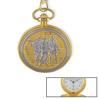Gold Pocket Watch   Vietnam Veterans Memorial w/ Symbols NEW  