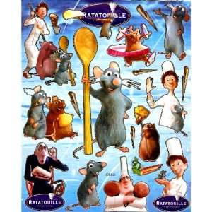 Ratatouille Movie Disney Sticker Sheet E053 ~ Rat Chef Mouse Cook Remy 
