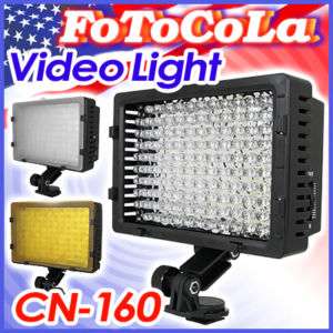 Pro CN 160 LED camera video lamp light E8E Canon Nikon  