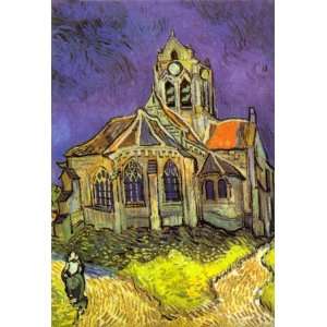  Church at Auvers, c.1898 by Vincent van Gogh, 3x4