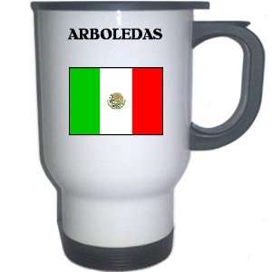  Mexico   ARBOLEDAS White Stainless Steel Mug Everything 