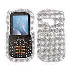 For LG Saber UN200 Diamond Bling Case Cover Silver 021 Crystal 