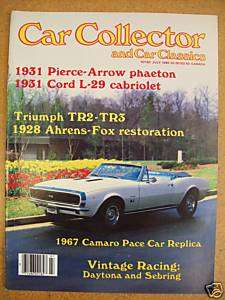 July 1985 Car Collector and Car Classics Magazine  