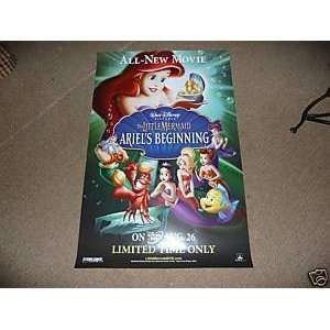  Little Mermaid Ariels Beginning Movie Poster 26 X 40 