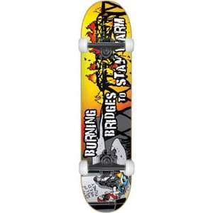  Consolidated Burning Bridges Complete Skateboard   8.5 w 