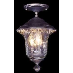  HA Framburg 8321IRON Carcassonne 3 Light Outdoor Ceiling 