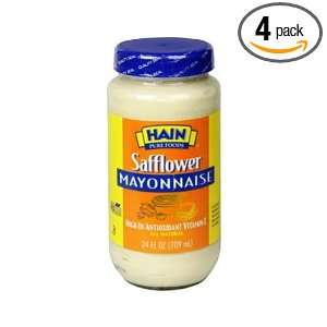 Hain Pure Foods Light Safflower Mayonnaise, 24 Ounce (Pack of 4 