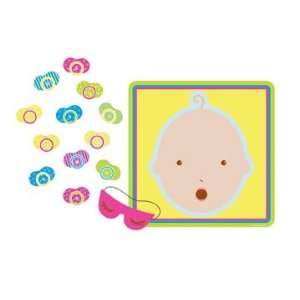 Pin The Pacifier Baby Shower Game (mask & 12 pacifiers included) Party 