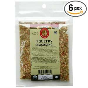 Aromatica Organics Salt Free Poultry Seasoning, 1 Ounce (Pack of 6)