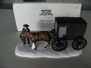 NEW HERITAGE VILLAGE COLLECTION AMISH BUGGY #5949 8 (DEPARTMENT 56 