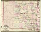 DAKOTA TERRITORY (ND/SD) BY GEORGE F. CRAM 1875 MAP