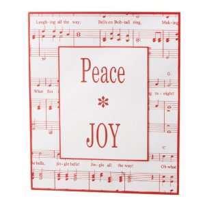  Peace and Joy Jingle Bells Sheet Music Decorative Wall 