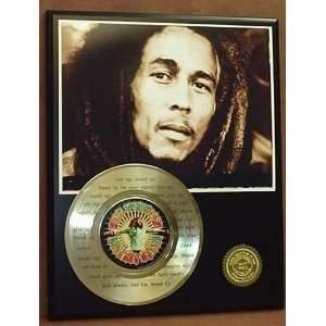 Bob Marley Stand Up 24kt Gold 45 Record LTD Edition Display Laser 