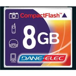  New Dane Elec 8GB CompactFlash Memory Card read speed 43x 