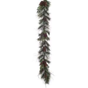   Berry Pine Cone Artificial Christmas Garland   Unlit 