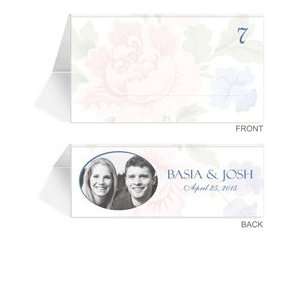  220 Photo Place Cards   Roses Baby Pink & Blue Office 