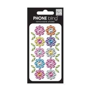   ideas Phone Bling Stickers Flowers Multicolor; 3 Items/Order Arts