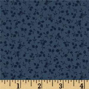  44 Wide Mrs. Marchs Autumn Forest Berries Blue Fabric 