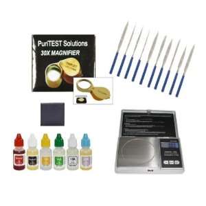 Bullion Testing Kit with Coin Scale Test Solid and Plated/Clad Tokens 