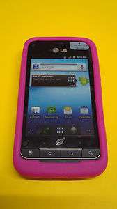  NET10 LG Optimus Net ANDROID HIGH QUALITY HOT PINK SILICONE 