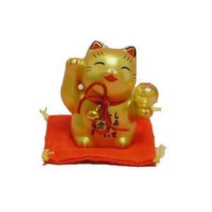  Maneki Neko   2 Japanese Lucky Cat   Gold (#7378): Home 