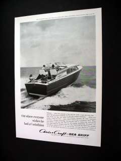 Chris Craft Corinthian Sea Skiff boat 1963 print Ad  