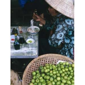  Woman Eating Pho at Food Stall, Cholon Market, Ho Chi Minh 