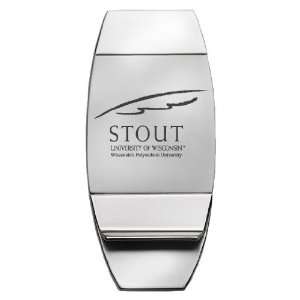 University of Wisconsin   Stout   Two Toned Money Clip 