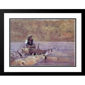  Homer, Winslow 38x28 Framed and Double Matted Man in a 