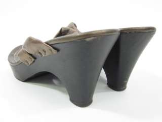 ANN TAYLOR LOFT Bronze Metallic Sandals Heels Sz 7.5 M  