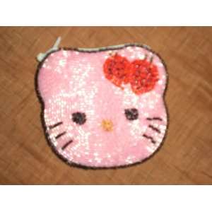  Hello Kitty Beautiful beaded Coin Purse Pink Kitty with 