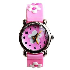   Pink Flower Girls Wristwatch: The Kids Watch Company: Toys & Games