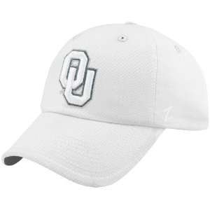   Zephyr Oklahoma Sooners White Chocolate Fitted Hat