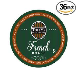 Tullys French Roast Extra Bold Coffee For Keurig K Cup Brewing 