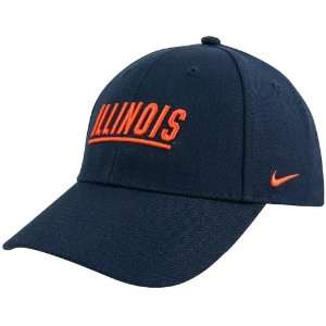  Nike Illinois Fighting Illini Navy Blue Wool Classic Hat 