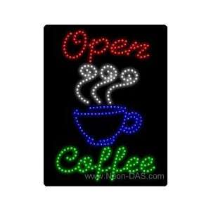  Coffee Shop Open LED Sign 26 x 20: Home Improvement