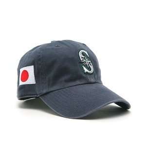 Seattle Mariners Franchise Cap w/Japanese Flag   Navy Extra Large 