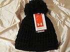 Under Armour UA Winter Sweet Womens Black Beanie Hat NEW With Tags 