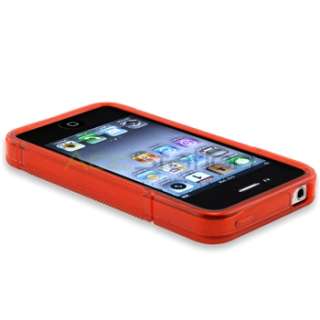 For iPhone 4 4S 4G 4GS G OS PRIVACY FILM+CAR CHARGER+CASE  