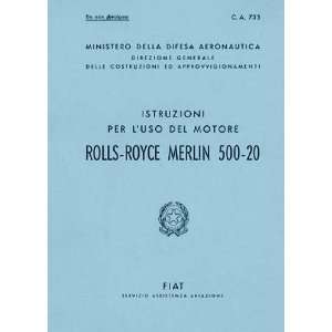  Rolls Royce Packard FIAT Motori Aviazione Merlin 500 20 