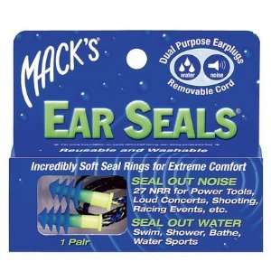  Macks Ear Seals Earplugs 2, count, 1 pair (Pack of 5 