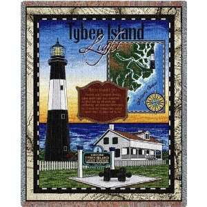  Tybee Island Lighthouse Throw   70 x 53 Blanket/Throw 