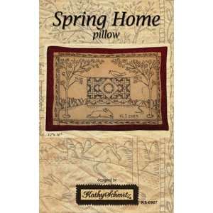 Spring Home Pillow   Embroidery Pattern Arts, Crafts 