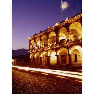  Palacio Del Ayuntamiento at Night, Antigua Guatemala 