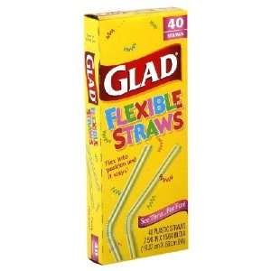 Glad Flex Straws, Case Pack, Twenty four   40 Count Straws (960 Straws 